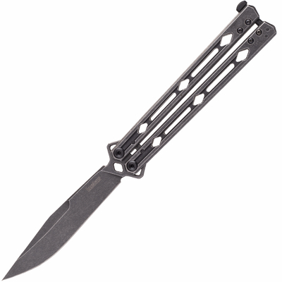 Kershaw K-5150BW LUCHA zsebkés - csokornyakkendő 11,7 cm, Blackwash, teljesen acél