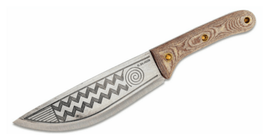 Condor CTK3906-8.4 PRIMITIVE SEQUOIA KNIFE vonkajší nôž 21,3 cm, tribal vzor, Micarta, kožené puzdro