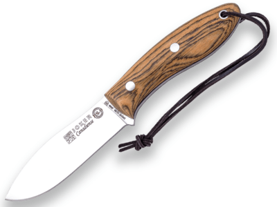 JOKER KNIFE CB114 CANADIENSE tradičný vonkajší nôž 10,5 cm, drevo Bocote, kožené puzdro