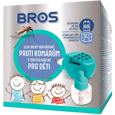 0565 Bros Elektrický odparovač proti komárom s tekutou náplňou, pre deti