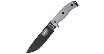 ESEE-6P-KO všestranný nůž 16,5cm, černá, šedá, Micarta, bez pouzdra
