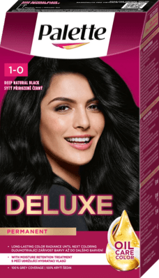 Palette 2559370 Deluxe 1-0 (900) Sýty prirodzene čierny 50 ml