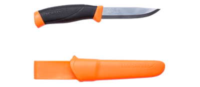 Morakniv 13260 Companion HD (S) venkovní sportovní nůž 10,4 cm, oranžová, TPE, pouzdro plast
