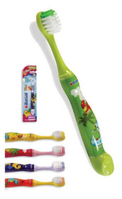 BANAT 3059 Dino Junior Soft gyermek fogkefe, puha 2-5 éves korig