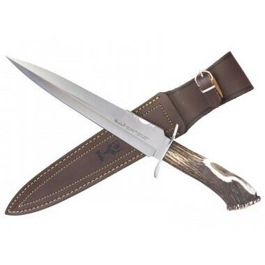 BEAR-24S Muela 240mm blade, crown stag handle and stainless steel guard