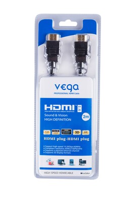 AA-902 Vega HDMI kabel profesional 3D gold 2m