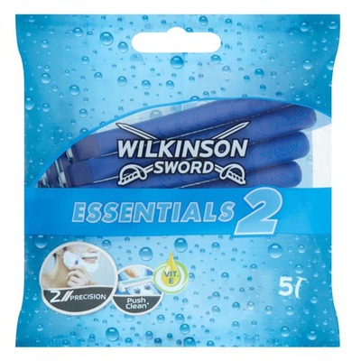 Wilkinson Essentials 2 Male Blue 5ks jednorázové holící strojky