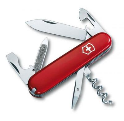 Victorinox 0.3802 Sportsman Red multifunkční nůž 84 mm, červená, 12 funkcí