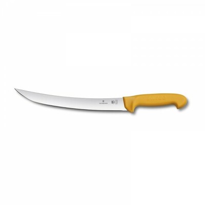 Victorinox 5.8435.22 Swibo mäsiarsky prerážací nôž 22 cm, žltá