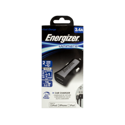 Energizer Ultimate Car Charger 3,4A 2USB nabíjačka do auta (DCK2CULI3) čierna