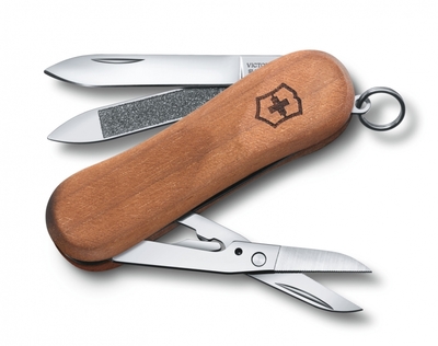 Victorinox 0.6421.63 EvoWood 81 multifunkčný nôž 65 mm, orechové drevo, 5 funkcií 