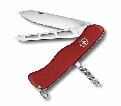 Victorinox 0.8303.W Cheese Knife multifunkční nůž 111 mm, červená, 6 funkcí 