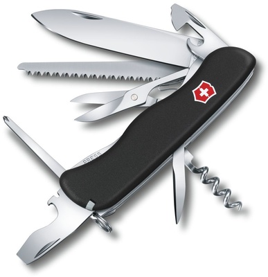 Victorinox 0.8513.3B1 Outrider multifunkční nůž 111 mm, černá, 14 funkcí, blistr