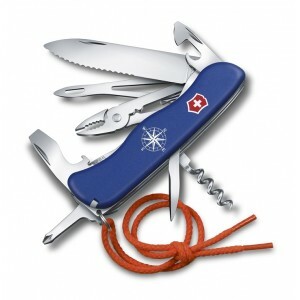 Victorinox 0.8593.2W Skipper többfunkciós kés 111 mm, kék, fehér, 18 funkciós, vitorlás motívum