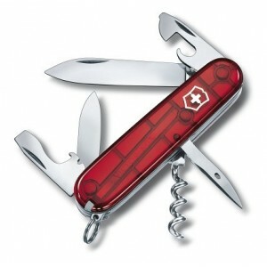 Victorinox 1.3603.TB1 Spartan multifunkcionális kés 91 mm, átlátszó piros, 12 funkciós, buborékfólia