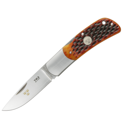 Fällkniven TK3jbc kapesní nůž 7 cm, kost, pouzdro Cordura