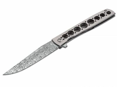 Böker Plus 01BO739DAM Urban Trapper Damasteel zsebkés 8,7 cm, damaszk, titán