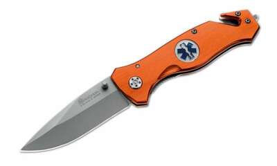 Magnum 01MB364 Medic záchranářský nůž 8,5 cm, oranžová, hliník