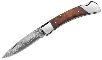 Magnum 01MB790DAM Damascus Lord vreckový nôž 9,2 cm, damašek, koreňové drevo