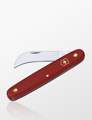 3.9060.B1 Victorinox pruning knife, curved blade, 51 mm, red, Blister