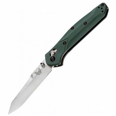 Benchmade 940 OSBORNE Reverse Tanto vreckový nôž 8,6 cm, zelená, hliník