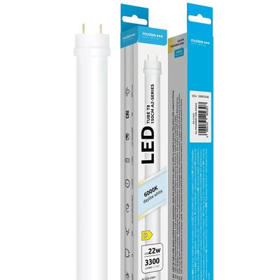 Modee LED trubice T8 1500mm 22W 3300lm studená bílá (ML-T8G6000K1500-22WA2)