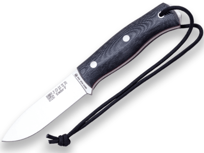 CM123 JOKER EMBER FLAT BUSHCRAFT AND SURVIVAL KNIFE CANVAS MICARTA HANDLE