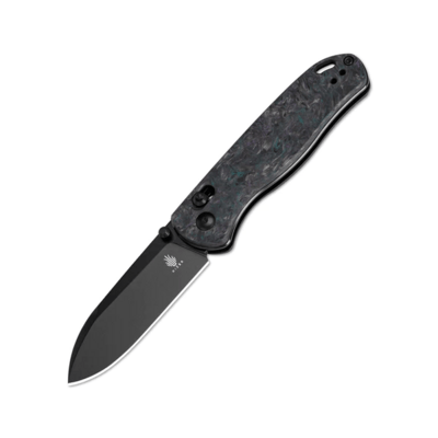 Kizer Ki3619A4 Drop Bear Clutch vreckový nôž 7,5 cm, čierna, tmavofialová, modrá, FAT Carbon