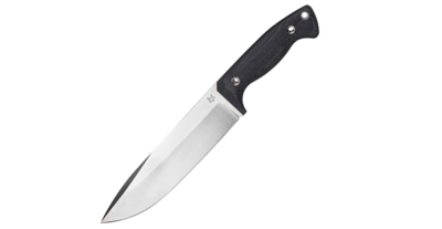 Fox Knives FX-140XL MB Markus Reichart XL vnější nůž 18 cm, černá, Micarta, kožené pouzdro