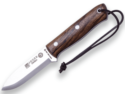 JOKER CN115 NÓRDICO vnější nůž 10 cm, ořechové dřevo, kožené pouzdro