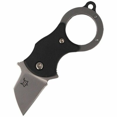 FX-536 FOX knives FOX MINI-TA FOLDING KNIFE BLACK NYLON HNDL-1.4116 STAINLESS ST. SANDBLASTED BLD