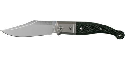 GT01 GBK LionSteel Niolox blade, Black G10 Handle, Titanium Bolster & liners