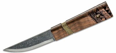 Condor CTK2811-3.9HC INDIGENOUS PUUKKO lovecký nůž 9,9 cm, dřevo, mosazný drát, kožené pouzdro
