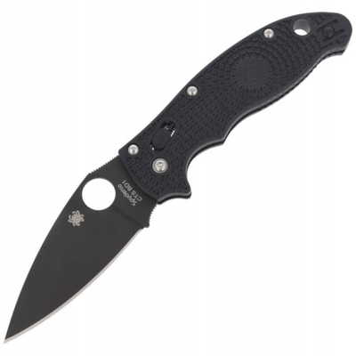 Spyderco C101PBBK2 Manix 2 Lightweight Black vreckový nôž 8,6 cm, DLC, celočierna, FRN
