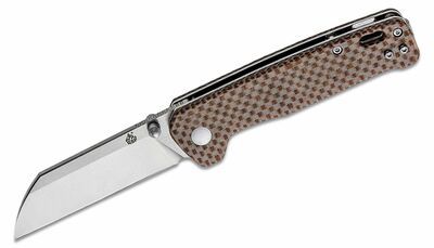 QSP Knife QS130-A Penguin Brown kapesní nůž 7,8 cm, hnědá, Micarta