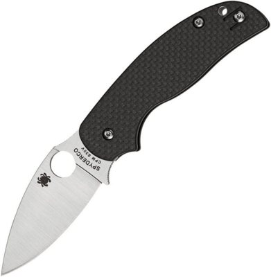 Spyderco C123CFPCL Sage 5 Alzheimers vreckový nôž 7,7 cm, čierna, uhlíkové vlákno, G10