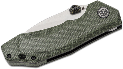 PFP04GRMW Petrified Fish PFP04
Havrog Stonewash K110 Green Micarta