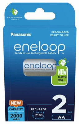 Panasonic Eneloop AA 2000 mAh nabíjacie batérie 2ks (BK-3MCDE/2BE)