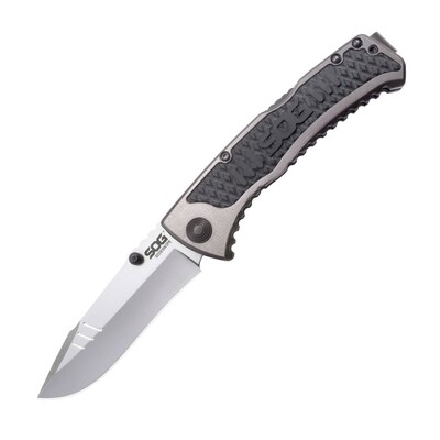 SOG-SW1011-CP SIDESWIPE - GREY TINI kapesní nůž 8,6 cm, černo-šedá, hliník, GRN