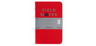 Field Notes FNC-50 Fifty poznámkový blok, červená, 48 stran, 3-balení