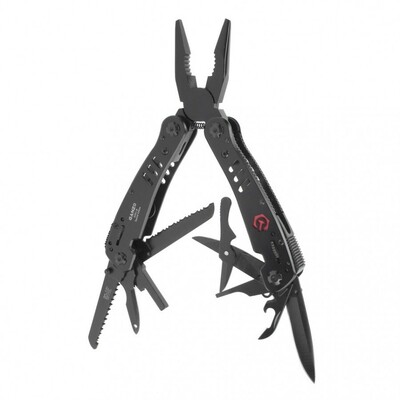 Ganzo Multi Tool G301B multifunkciós szerszám - fogó, fekete, 26 funkciós 