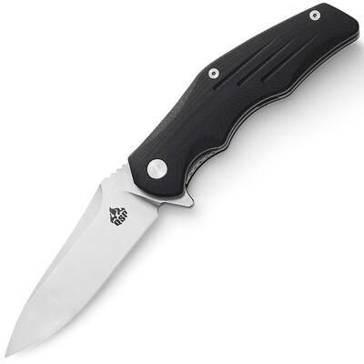 QSP Knife QS105-A Pangolin Black vreckový nôž 9,5 cm, satin, čierna, G10
