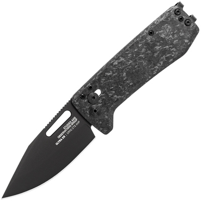 SOG-12-63-05-57  ULTRA XR - XHP BLACKOUT vreckový nôž 6,5 cm, čierno-šedá, uhlíkové vlákno