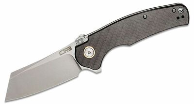 CJRB J1904R-CF Crag Cabon Fiber vreckový nôž 8,4 cm, Stonewash, čierna, uhlíkové vlákno