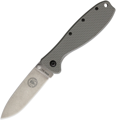 ESEE BRKR1FG Zancudo Foliage Green vreckový nôž 7,7 cm, Stonewash, listová zelená, FRN