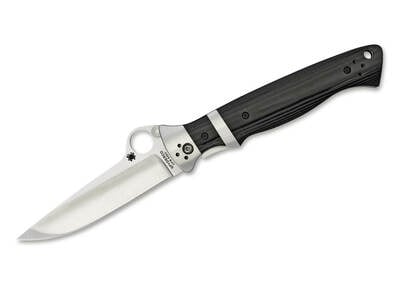 Spyderco C149GP Vallotton Sub-Hilt kapesní nůž 9,4 cm, Satin, černá, G10, ocel