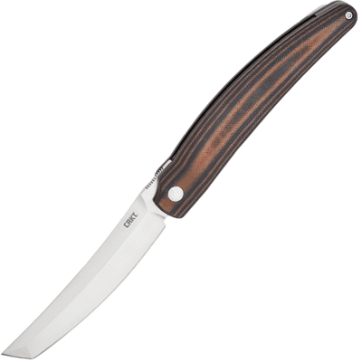 CRKT CR-5930 Ancestor Brown & Black zsebkés 9,1 cm, fekete-barna, G10