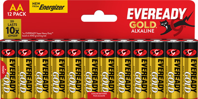 E304401200 Energizer Eveready Gold AA DHP12