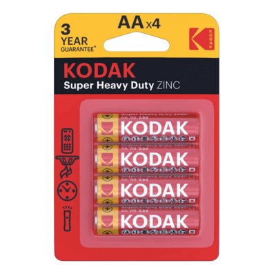 Kodak Heavy Duty Zinc tužková batéria R6 AA BL4