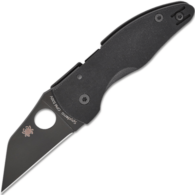 Spyderco C264GPBK MicroJimbo All Black vreckový nôž 6,2 cm, celočierna, G10